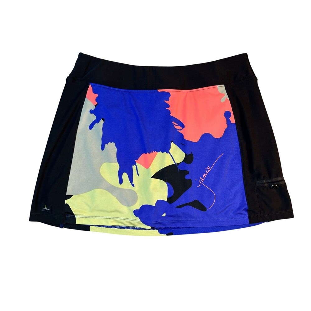 Jamie Sadock Abstract Print Athletic Skort Size M Golf Tennis Pickleball